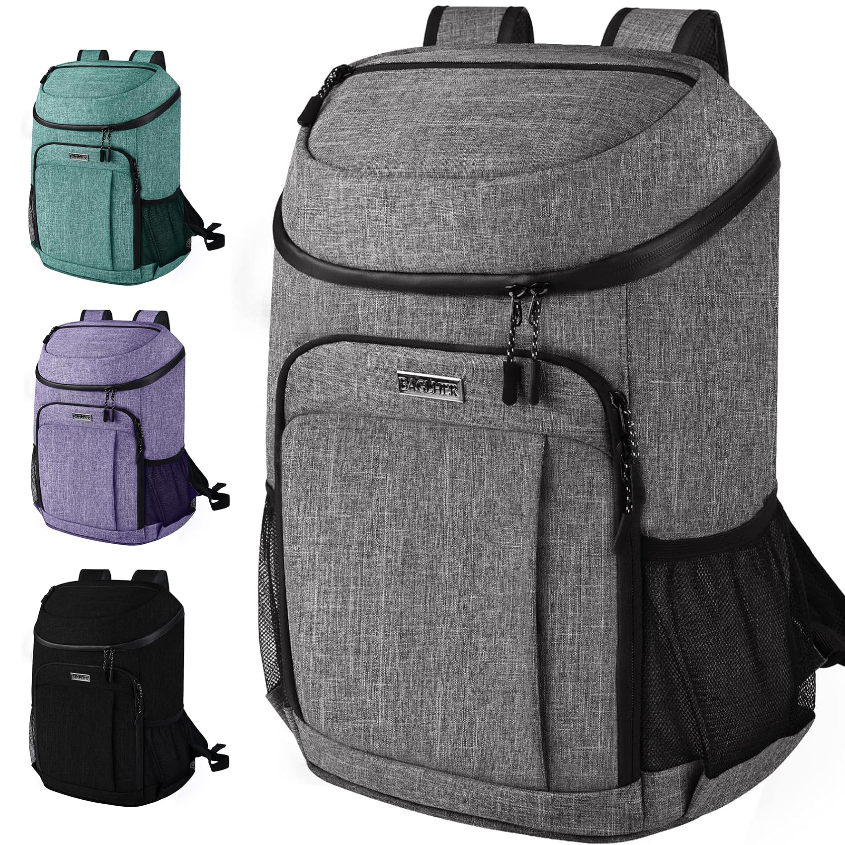 Photo 1 of BAGLHER Cooler Backpack, Leakproof 30 Cans Insulated Soft Cooler Bag, Lightweight Lunch Box Backpack for Camping, Hiking, Picnics