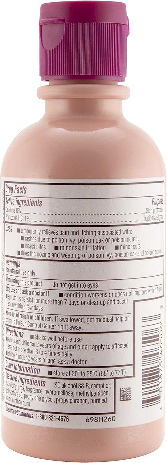 Caladryl Pink Calamine Skin Protectant Plus Itch Relief, 6 Ounce Bottle: Health & Personal Care