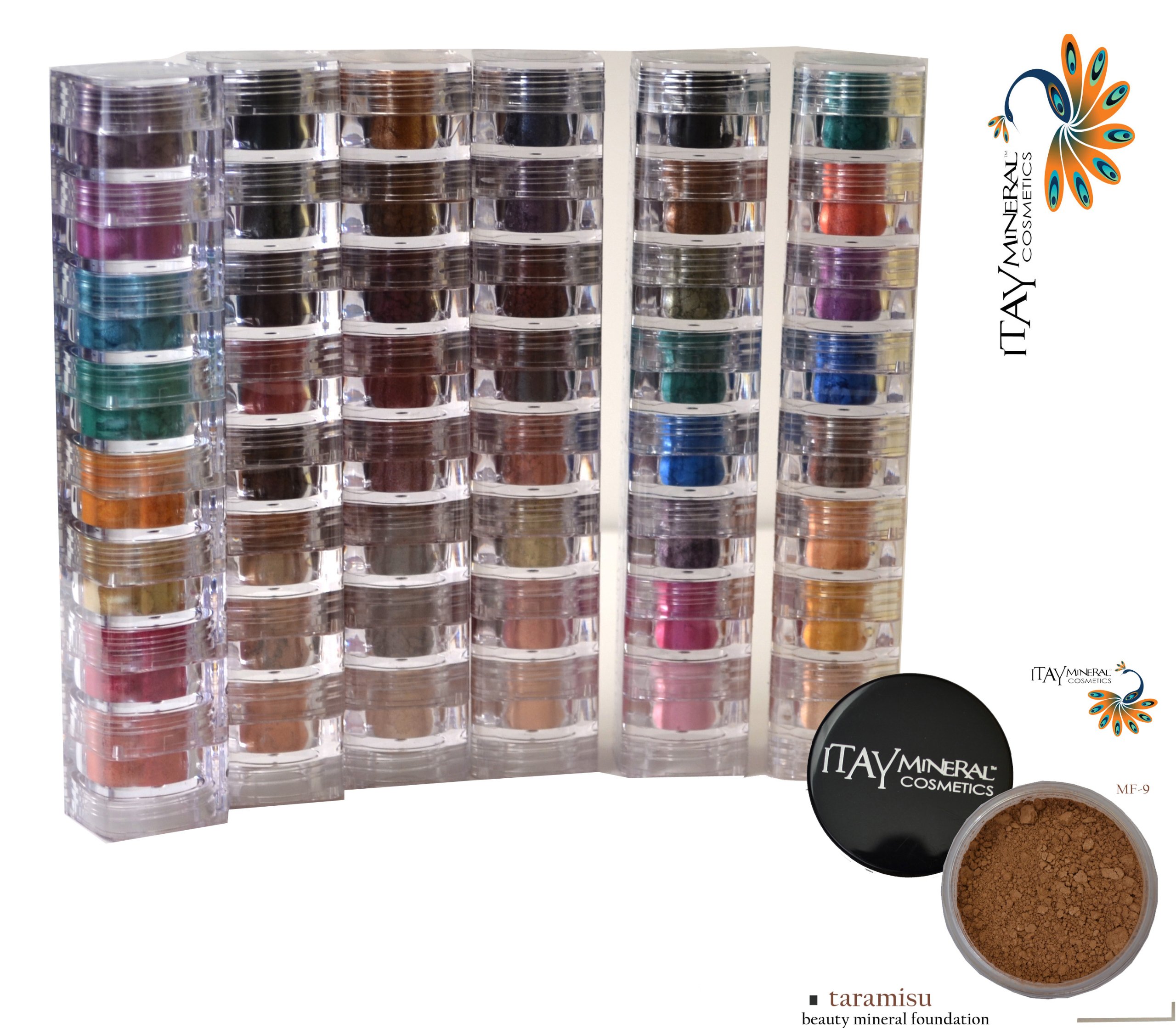 Itay Beauty Mineral Cosmetics Eye Shadow Shimmer 6 X 8 Stacks: Caribbean Samba, Nature Beauty, Best 