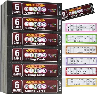 KreativeKraft Bingo Game Set and Accessories for Teens & Adults