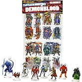 Arcknight Flat Plastic Miniatures: Demon Blood; 62 Unique Infernal-Themed Minis for DND 5e and Pathfinder; Affordable, Skinny Figurines for Dungeons and Dragons and Other Tabletop RPG Games