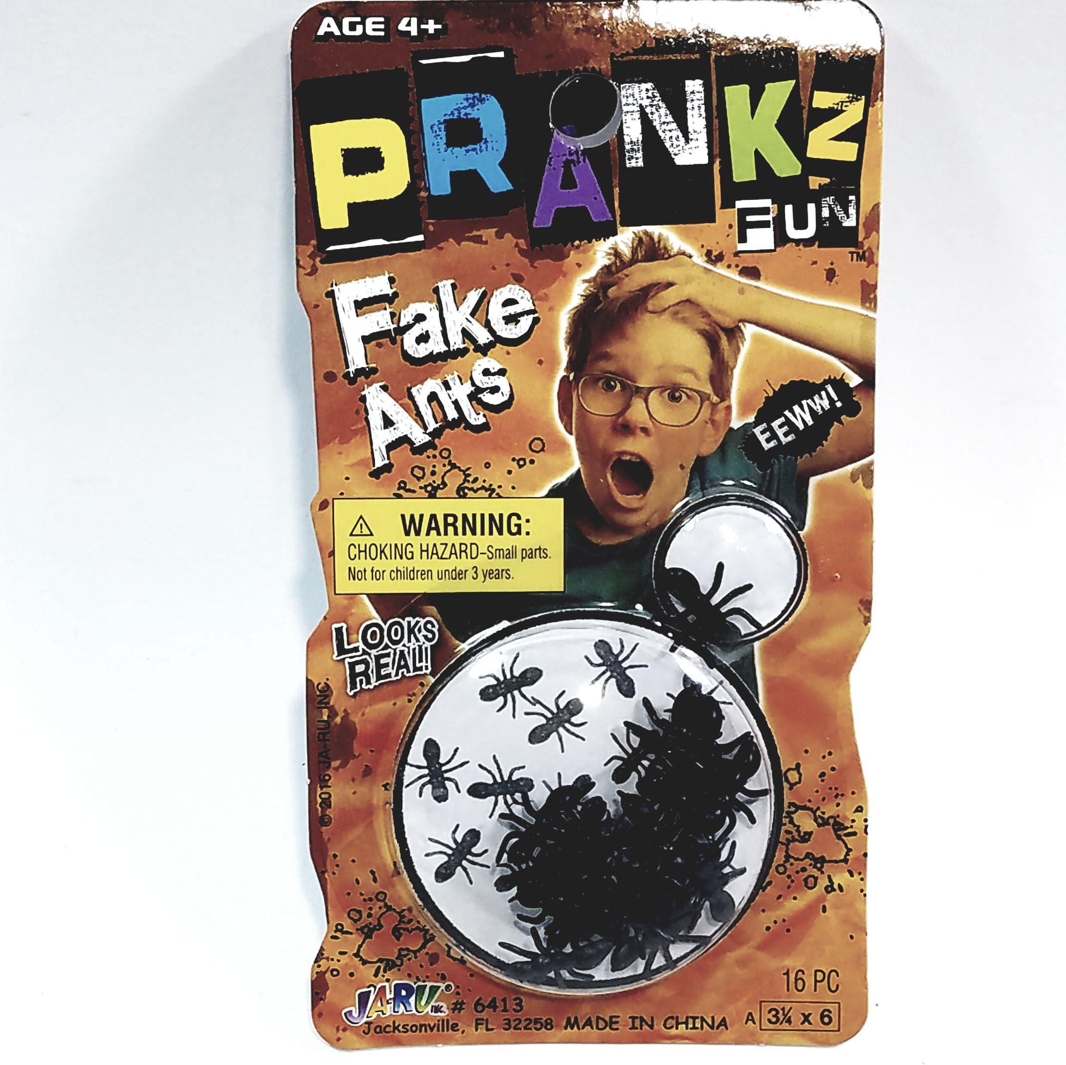 Prankz Fake Infestation of Ants Set Of 16 Gross Realistic Looking Worker Ants Prank Novelty