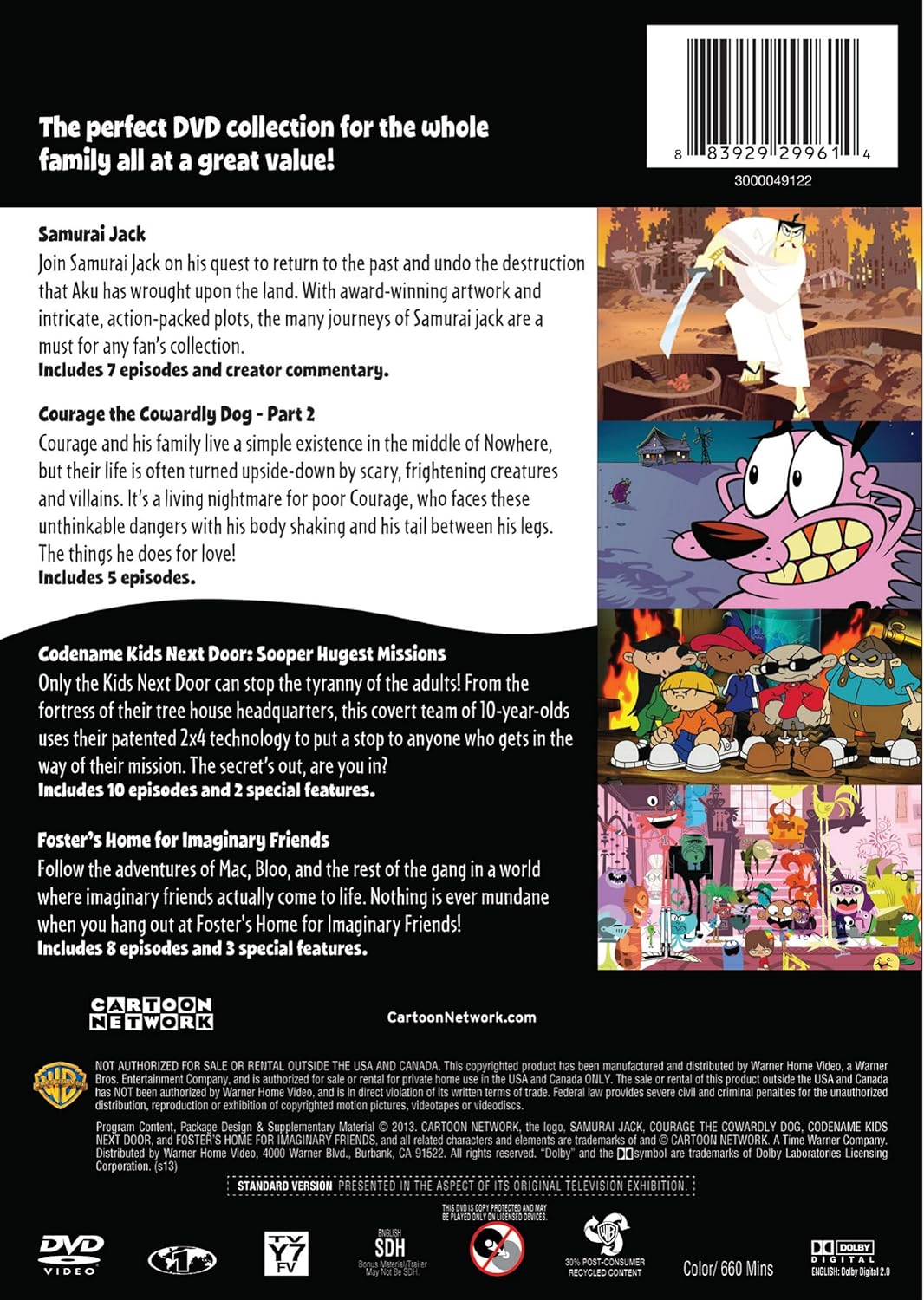 Amazon Com 4 Kid Favorites Cartoon Network Hall Of Fame Number 2