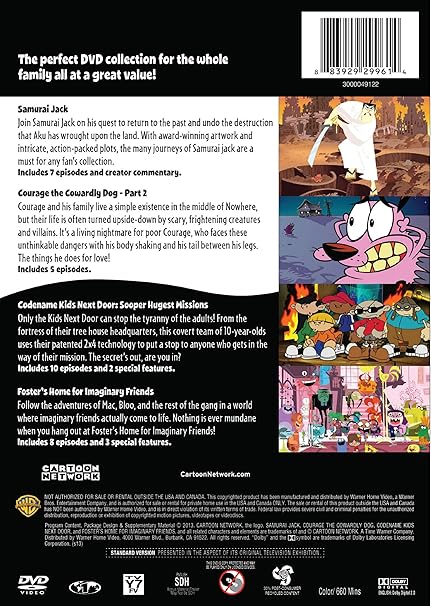 Amazon Com 4 Kid Favorites Cartoon Network Hall Of Fame Number 2 Dvd Various Various Movies Tv