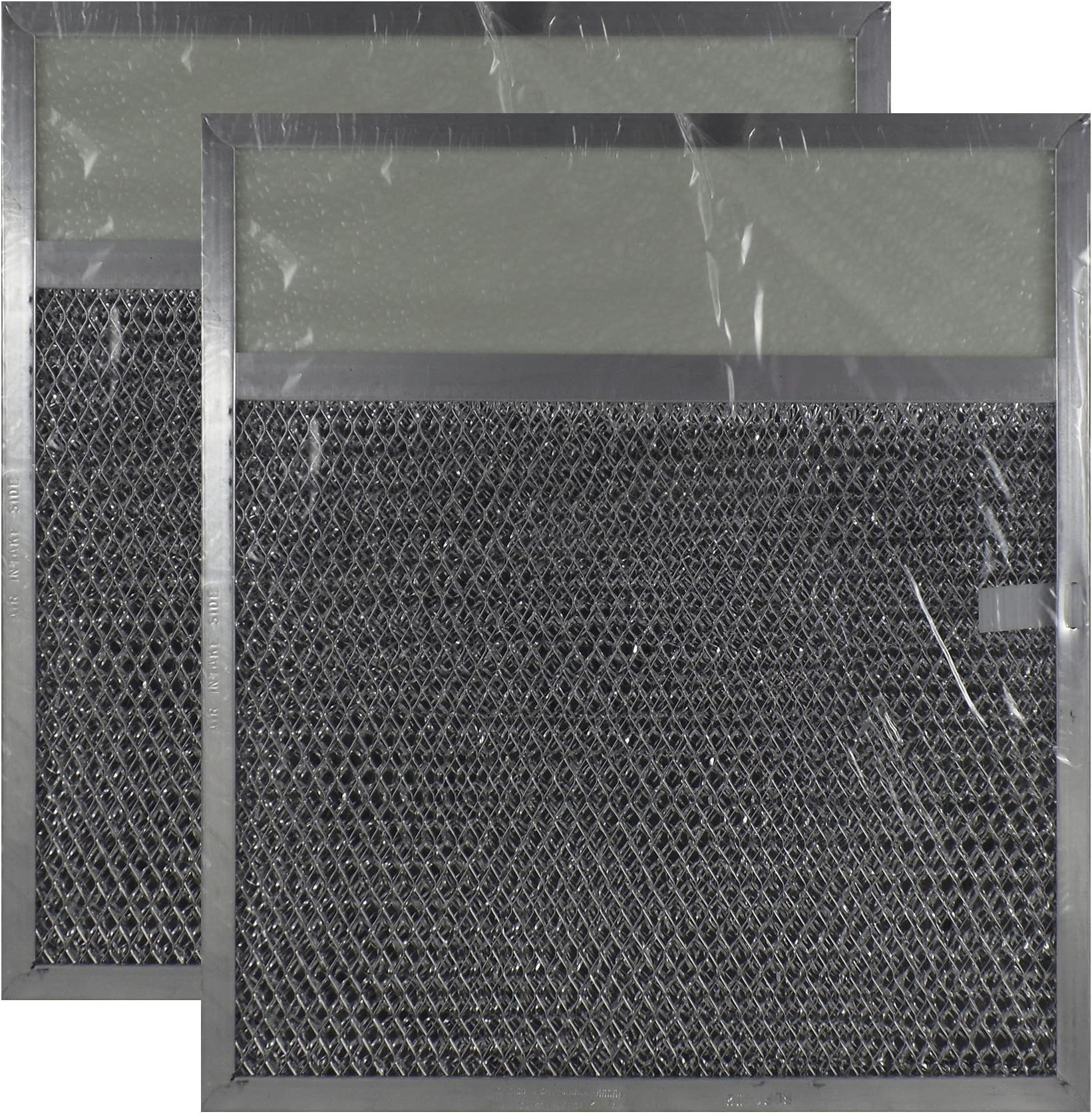 2-Pack American Metal Filter Co RLP1102 Range Hood Lens Aluminum Mesh Grease Charcoal Carbon Combo Filters