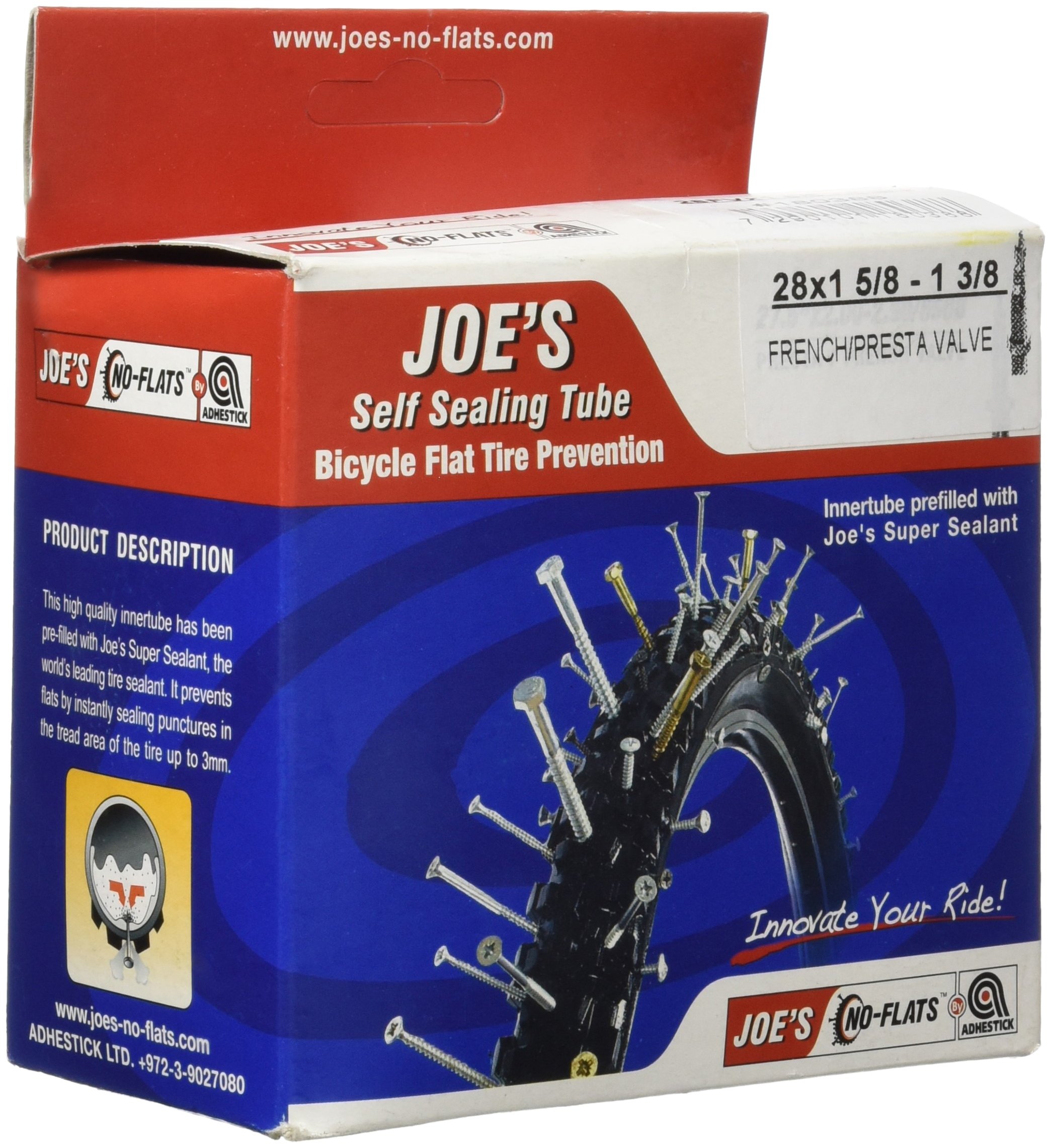 JOES NO FLATS, MTB SELF SEALING TUBE (28 X 1-5/8-1-3/8 PV)