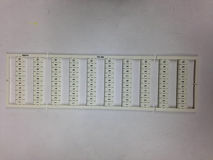 Wago 793 502 Wmb Multi Marking System Horizontal 1 10 10x For Width 5 17 5 Mm 10 Strips 5 Item S Amazon Com Industrial Scientific