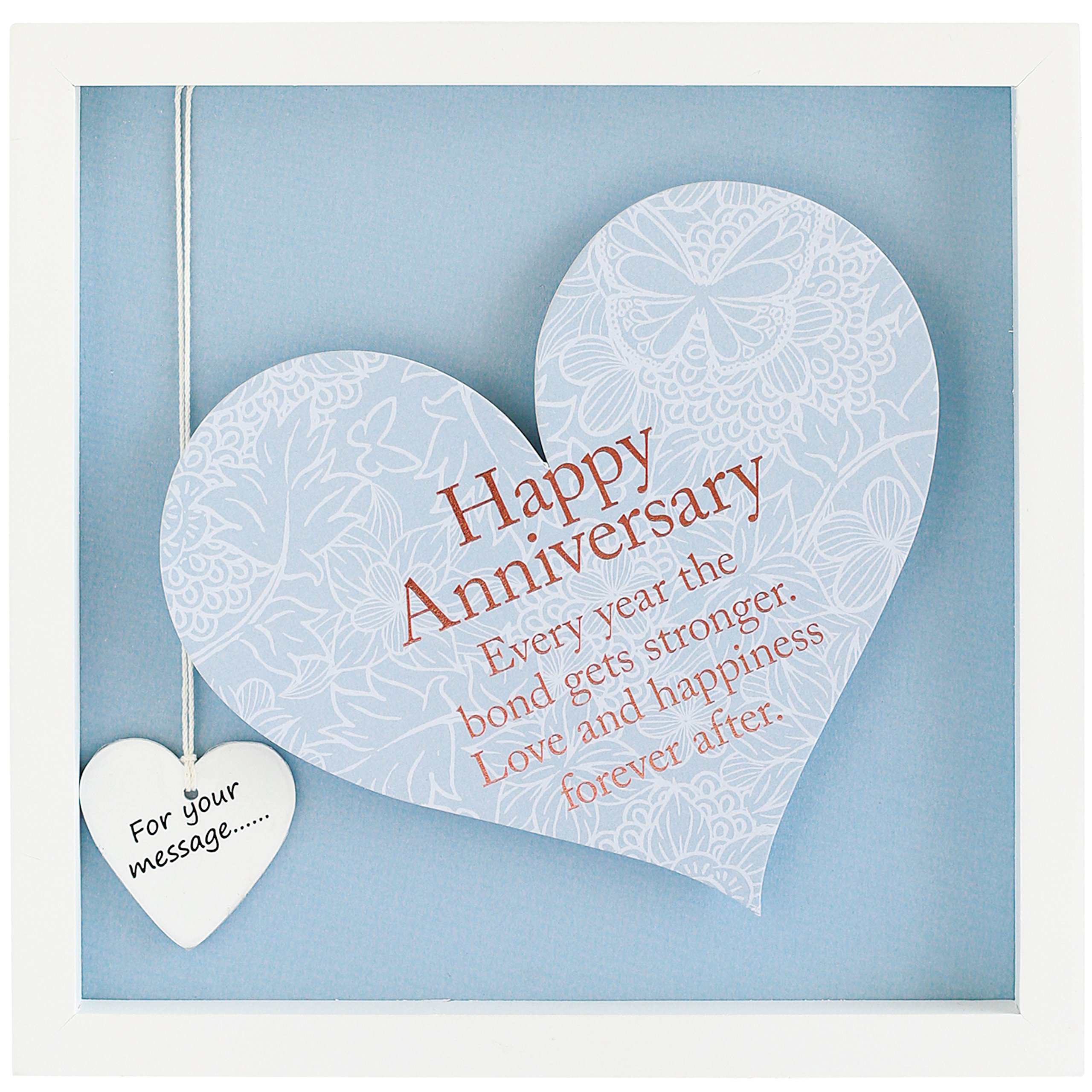 Arora Said with Sentiment 7608 Heart Frame Happy Anniversary, Multicolour, One Size
