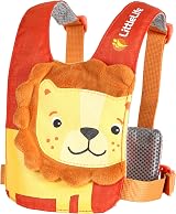 LittleLife Lion Safety Walking Harness Reins for Toddlers Orange 12x21 cm