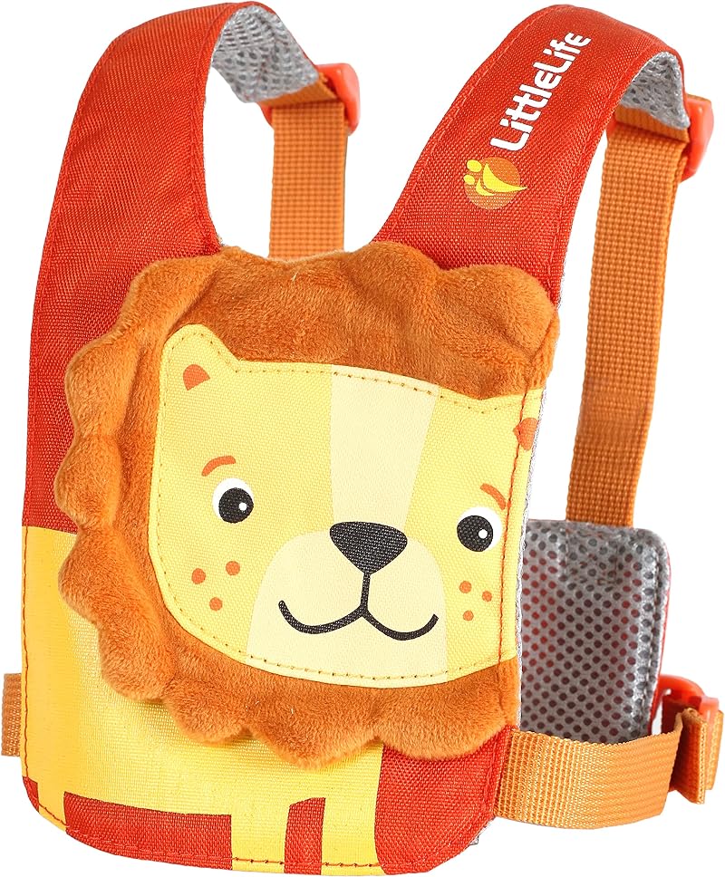 LittleLife Lion Safety Walking Harness Reins for Toddlers Orange 12x21 cm