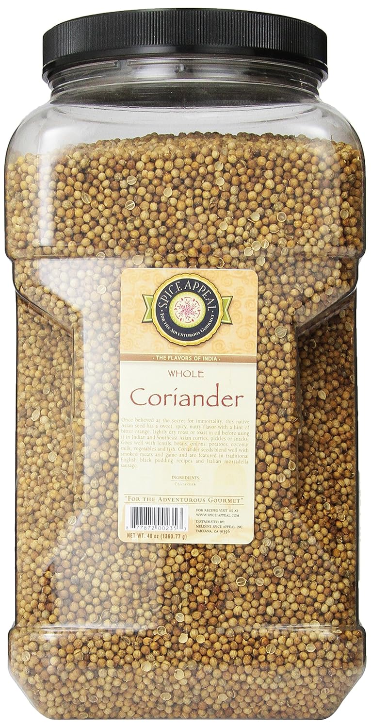Spice Appeal Coriander Whole, 3 lbs Coriander Spices And