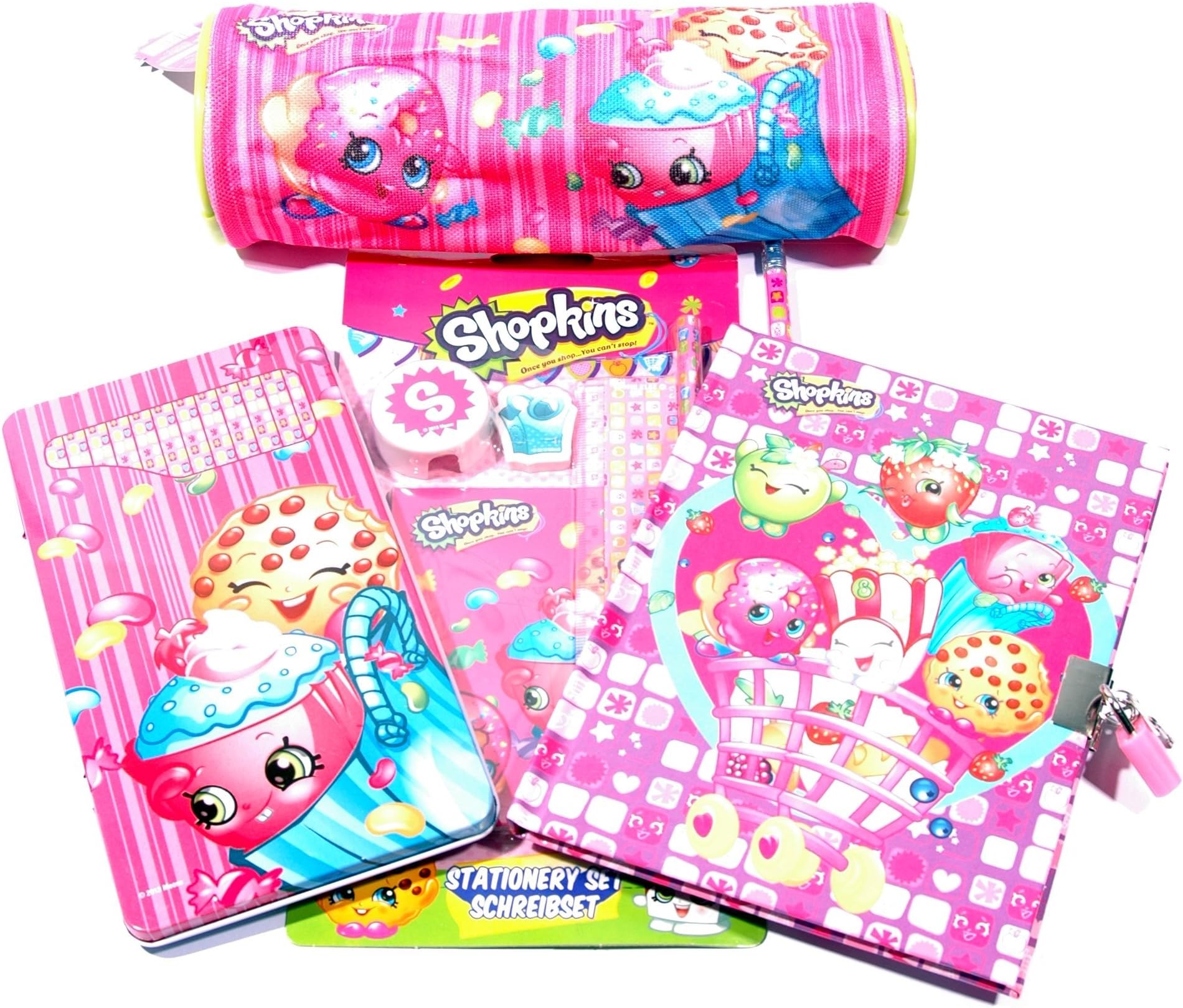 Shopkins Mega 19PC Bundle Character Stationery Bumper Pack / GIFT / SCHOOL / PARTY BAGS