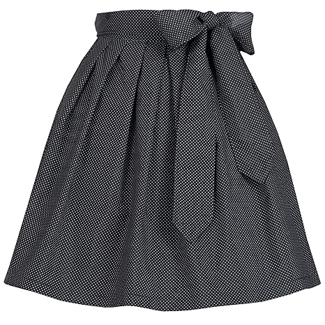 Bongossi-Trade Dirndlschürze schwarz mit Punkten Größe 34-46 Dirndl