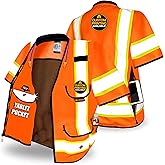 KwikSafety - Charlotte, NC - GODFATHER Safety Vest [CUSHIONED COLLAR + TABLET POCKET] ANSI OSHA