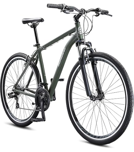schwinn network 1 bicycle Hybrid Bike, 700c Mens and Womens Bike, 21-Speed Hybrid Bicycle, Aluminum Frame, Suspension Fork, Alloy Linear Pull Brakes, Adult Sports & Outdoors Assorted prints:Grey Fishing Gear Best Ice speed gears NY