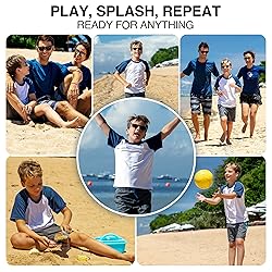 Kanu Surf Boys' Short Sleeve UPF 50+ Rashguard Swim
