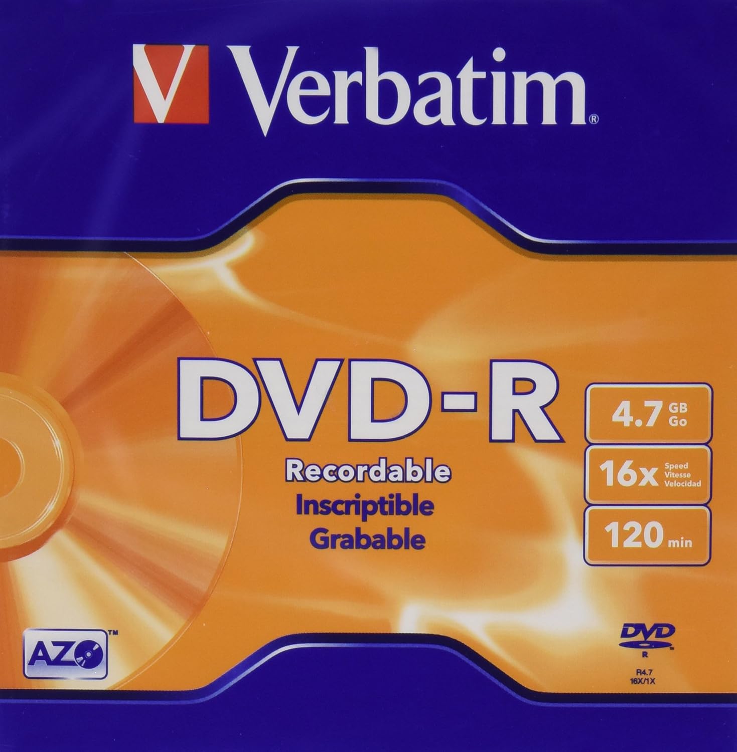 Verbatim DVDR DVDRecordable 16x Computers & Accessories