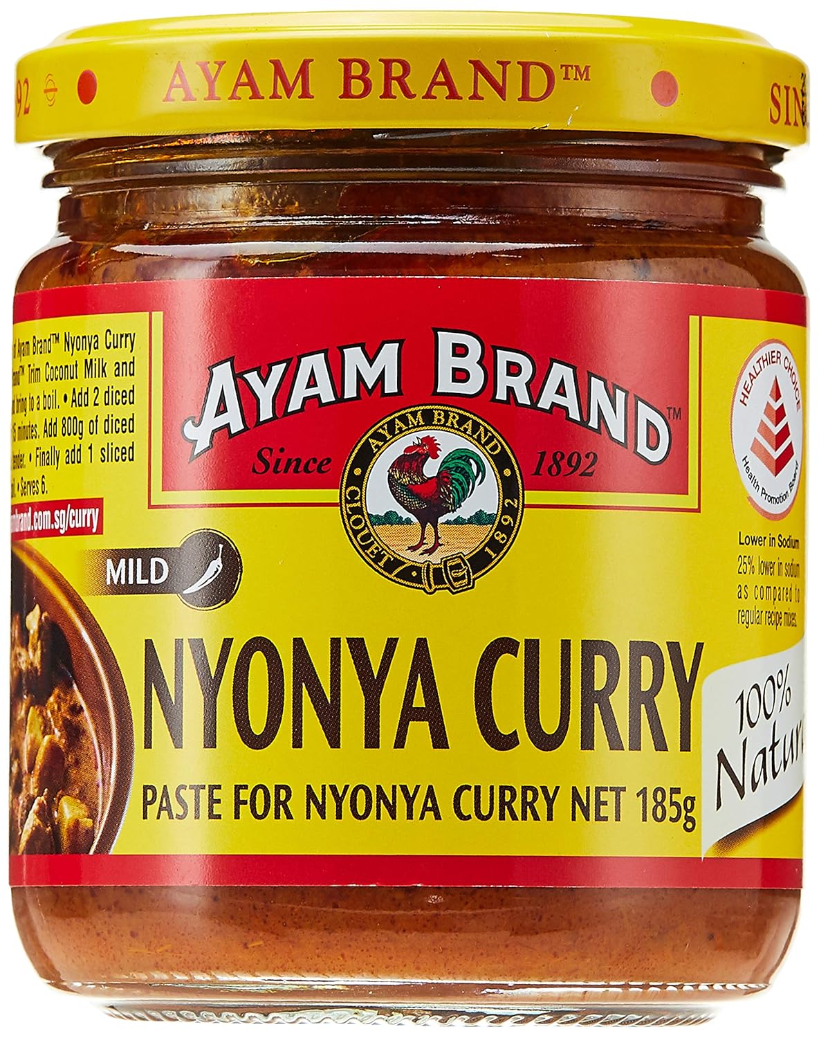 Amazon.com : Ayam Malaysian Curry Paste, 6.5 Ounce : Grocery & Gourmet Food