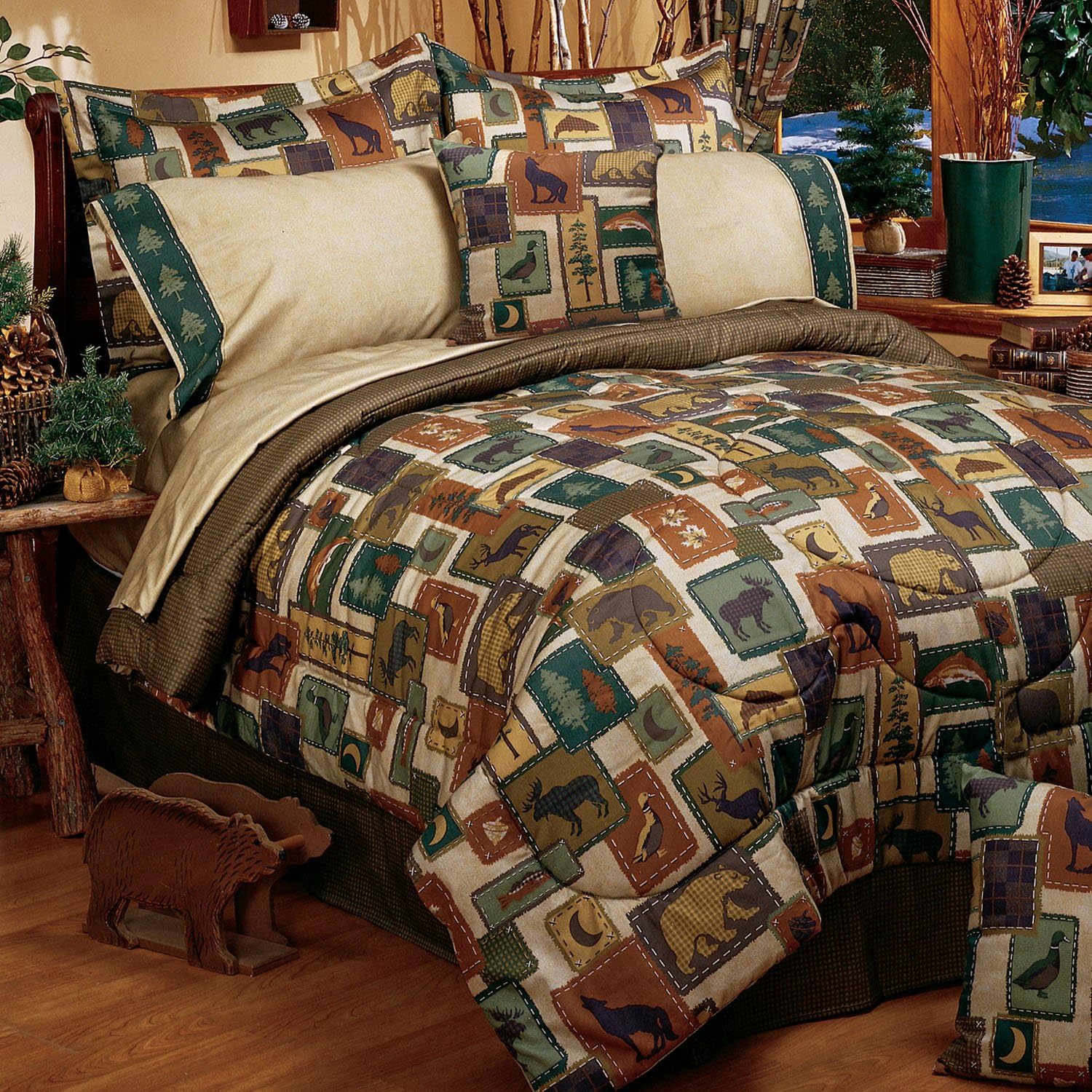 Wildlife Patch Full Comforter Set Home & Kitchen