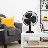 Zanussi 12" Portable Desk Fan, 3 Speed, Oscillation, Quiet Operation view 3
