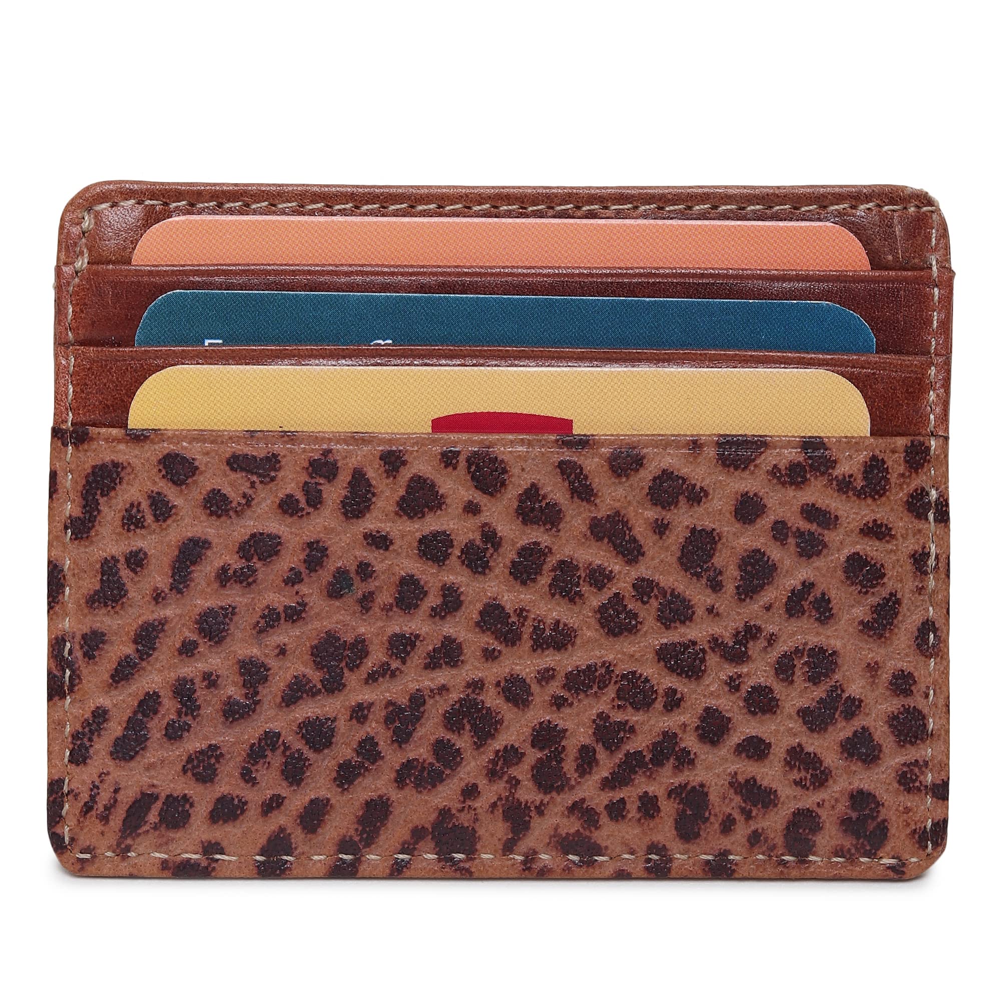 Women's Credit Card Holders - Small Ladies Wallet - Thin Wallet for Women - Dual Color Leather - Front Pocket Card Wallet - Slim Card Case - Giftbox