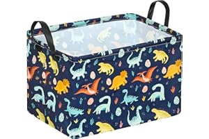 MAIZMZ Easter Storage Basket 14.9x10.2x9.8 Inch - Foldable Bunny Decor Organizer with Waterproof Lining, Kids Toy & Holiday Gift Bin