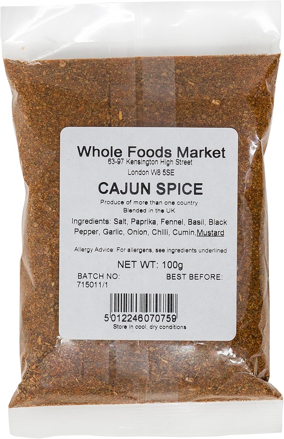 Whole Foods Market Cajun Spice, 100 g Amazon.co.uk Prime Pantry