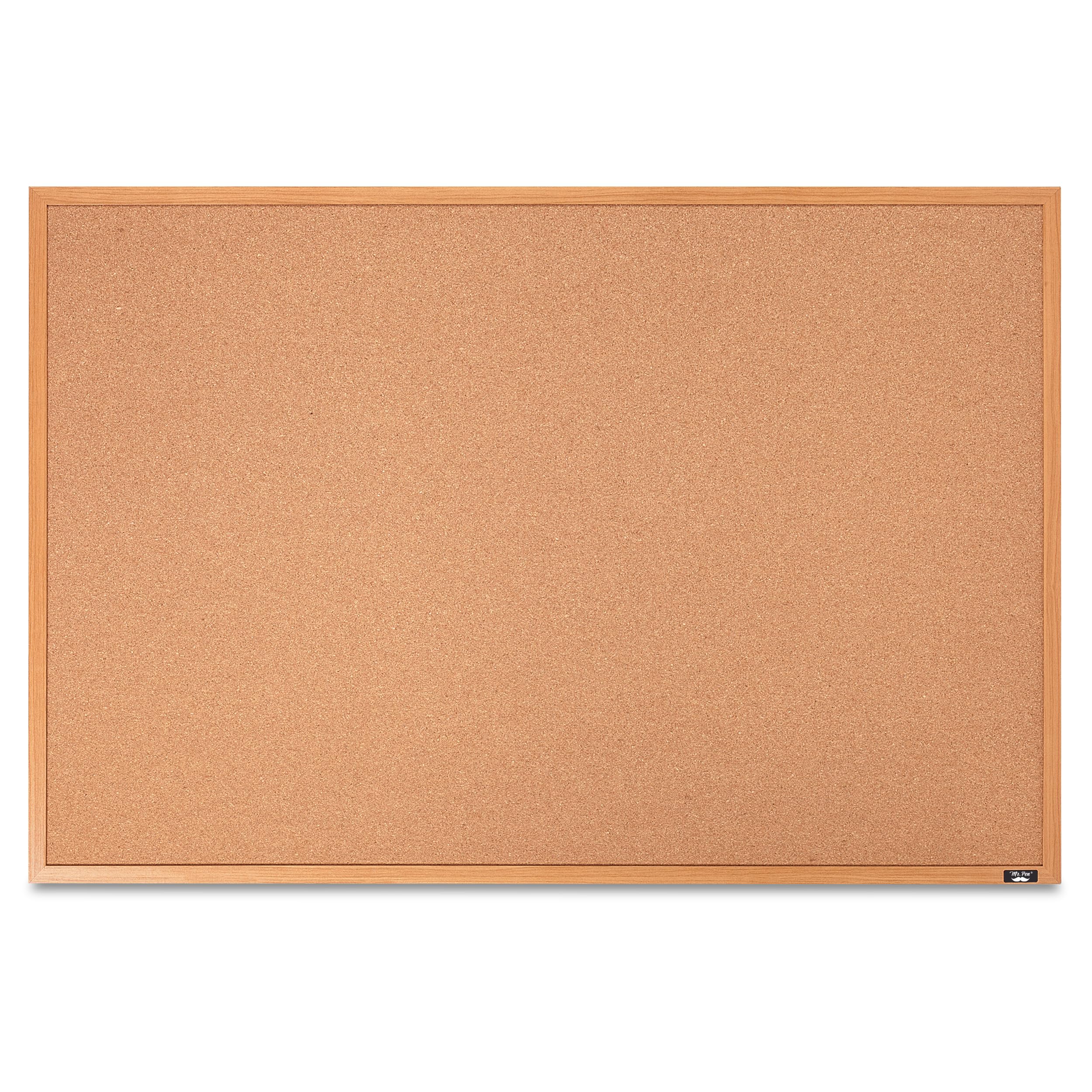 Photo 1 of Mr. Pen- Cork Board, 24”x36”, Bulletin Board, Cork Bulletin Board, Framed Cork Board, Corkboards for Wall, Back to School Supplies