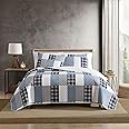 Eddie Bauer - King Quilt Set, Reversible Cotton Bedding with Matching Shams, Home Decor for All Seasons (Camano Island Plum, King)
