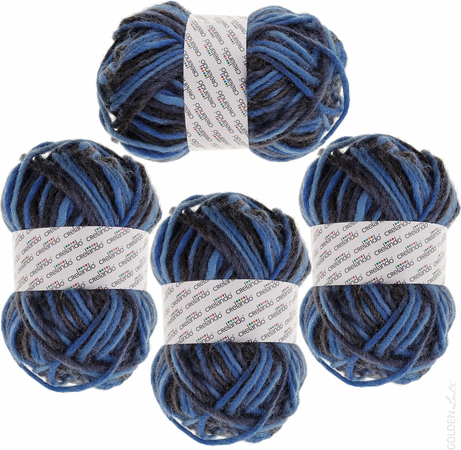 CRELANDO Felt Wool Yarn Blue Amazon.co.uk Kitchen & Home