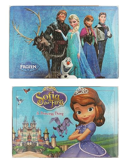 Akrobo Wooden Cartoon Puzzles Set 204 Pieces Jigsaw Puzzle Learning for Kids