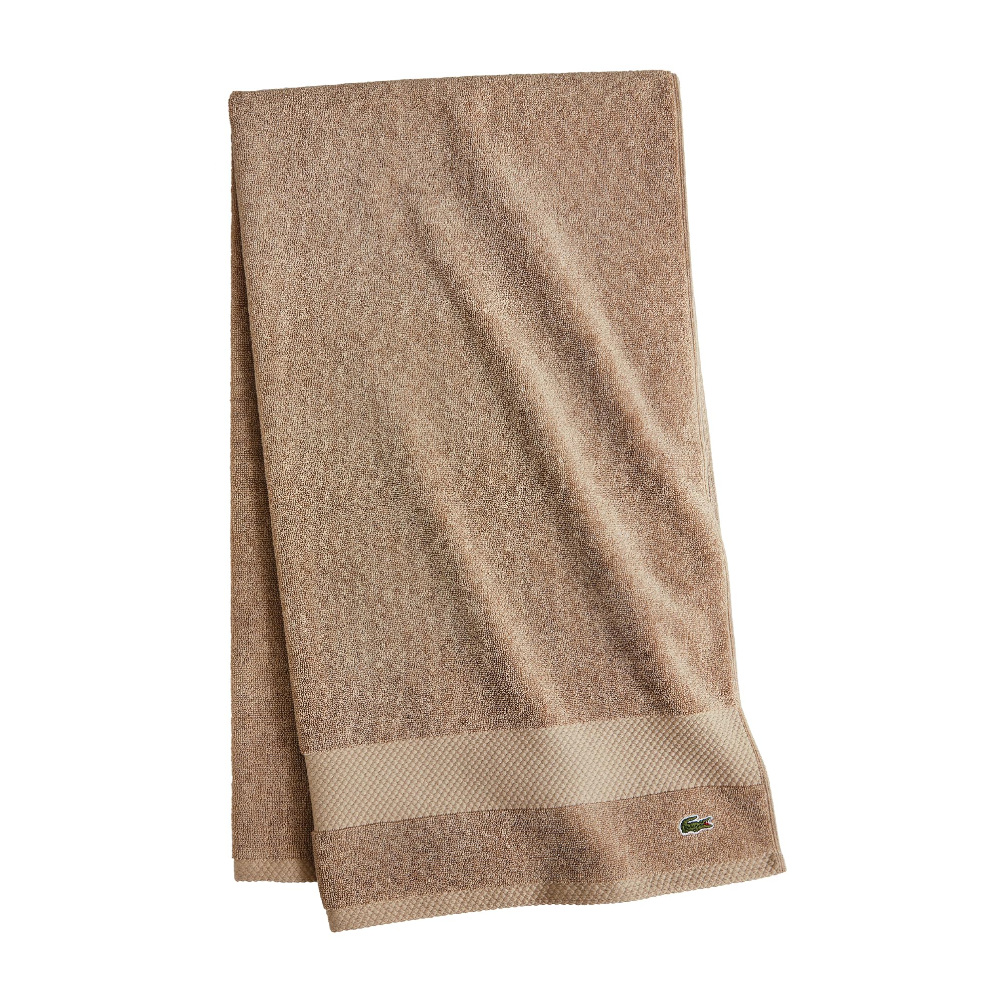 Photo 1 of Lacoste Heritage 100% Supima Cotton Bath Towel, Sand, 30" x 54" – Highly Absorbent & Quick Drying, Premium Super Soft Bath Towel, Bathroom Essential, Gift for All Occasions, Machine Washable