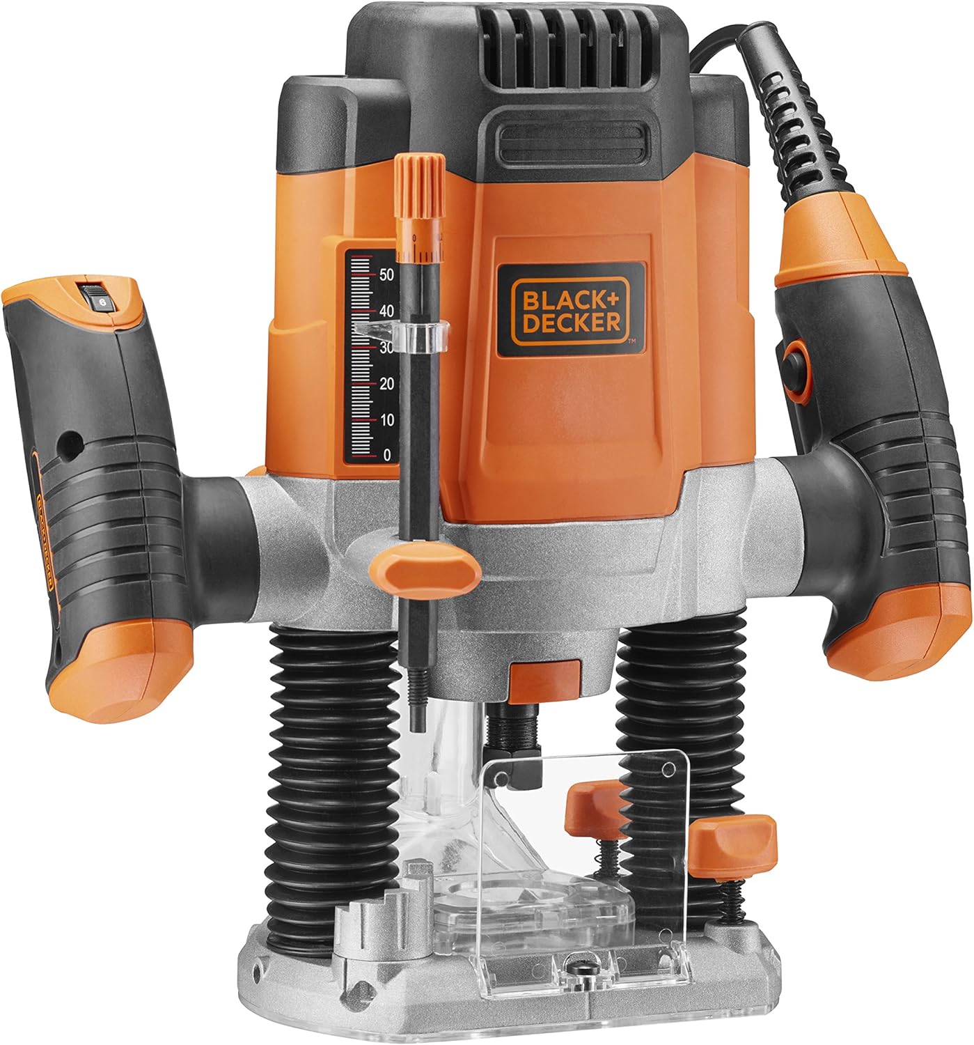 BLACK + DECKER KW1200EKA-QS KW1200EKA-QS-1.2000W Milling Machine with Accessories and case, 1200 W, Orange - Image 4