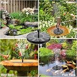 AISITIN Solar Water Fountain Pump with 6 Nozzles for Ponds Gardens Outdoors view 8