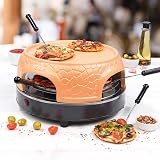 Progress EK4025PAR-R Pizza Maker Terracotta Cover 800W Black Mini Large Pizzas view 2