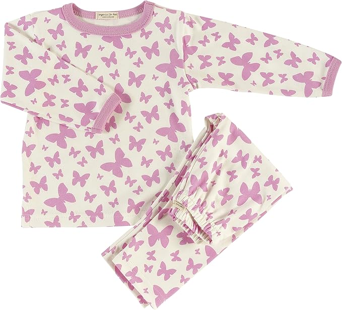 Organics For Kids Beautiful Butterfly Pyjamas For Baby Girls 12 Years Amazon.co.uk Clothing