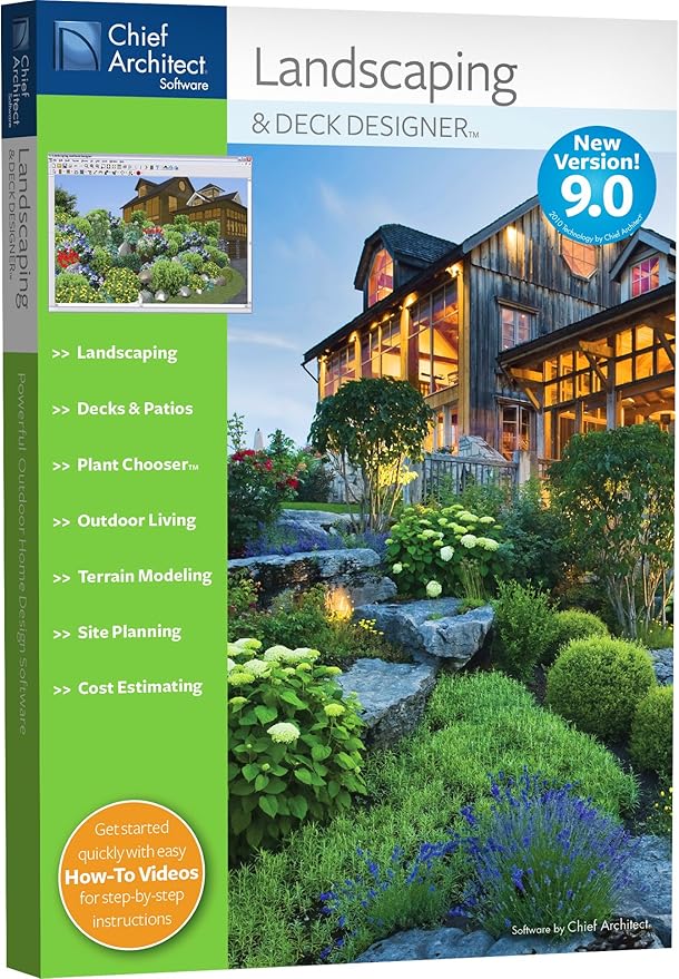 Chief Architect Landscaping and Deck Designer 9.0 Software