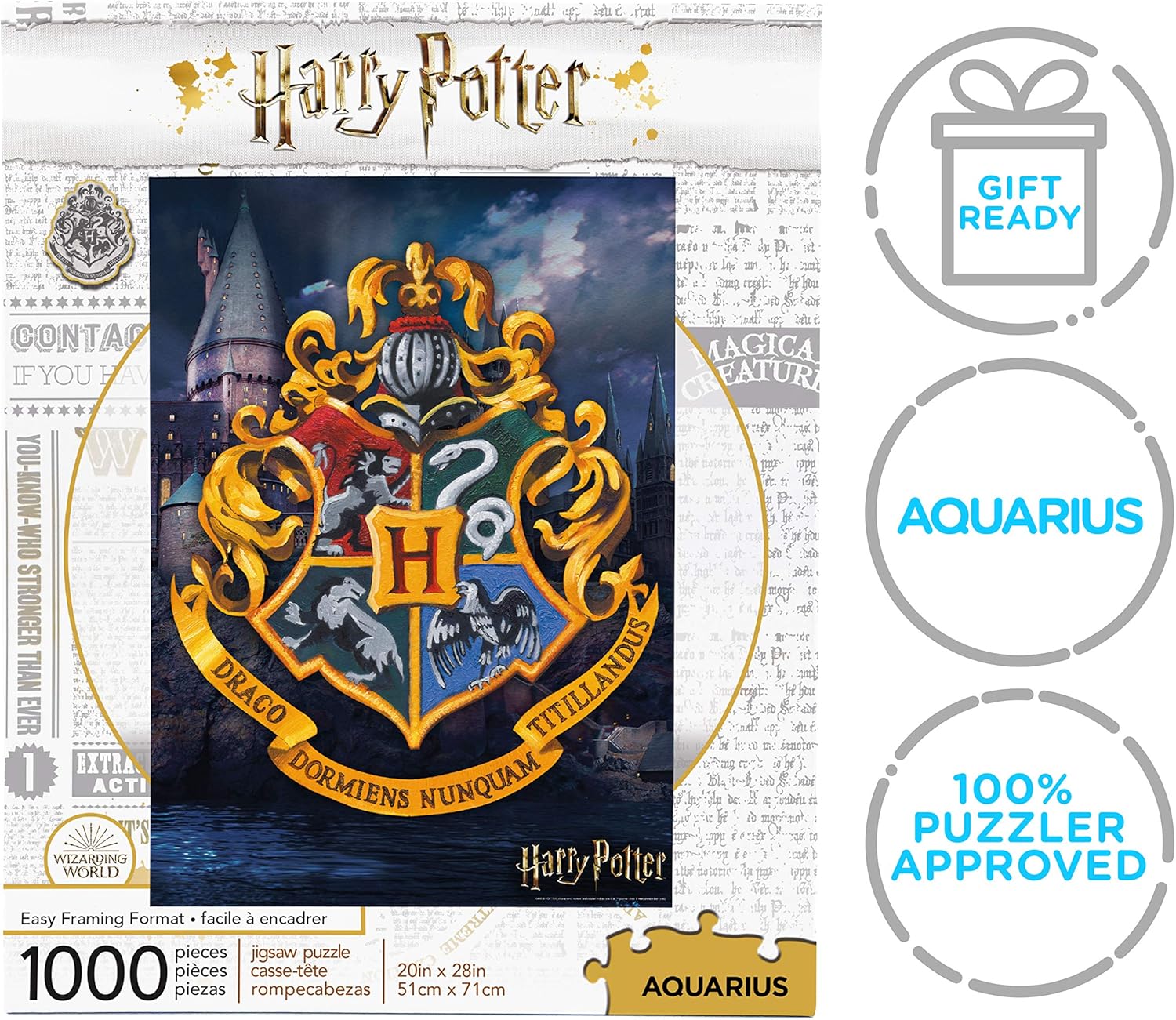 Harry Potter ハリーポッター Hogwarts Crest ホグワーツ紋章 1000 Piece Jigsaw Puzzle 1000 ピース ジグソーパズル 並行輸入品 ジグソーパズル おもちゃ Amazon