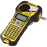 Brady Handheld Color Label Printer with Keyboard, Multi Line Print, 6 to 40, 6 Font Sizes, 203 Dpi - Yellow Black, 9.5 x 4.5 x 2.5, Tape Cartridge Included, 2 Year Warranty, Alphanumeric Thermal