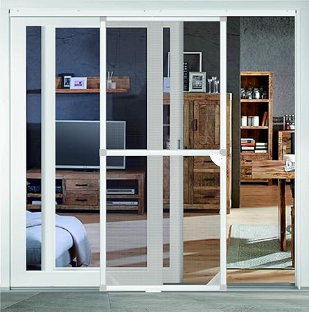 Insektenschutz Alu Rahmen System Profi Schiebetur 120 X 240cm Kurzbar Weiss Amazon De Garten