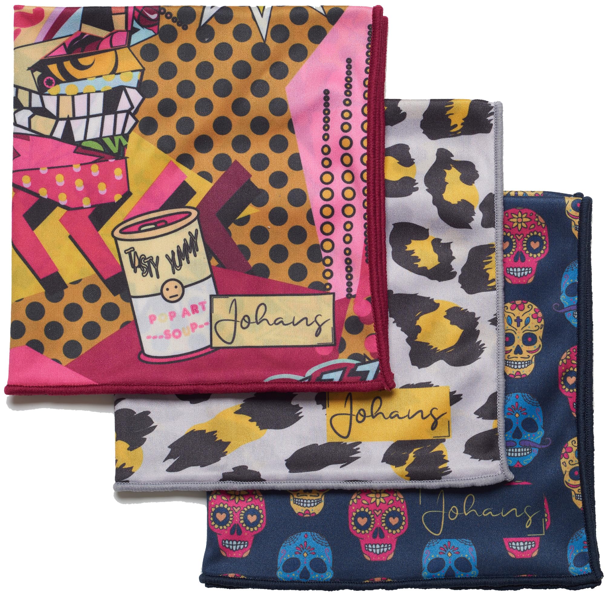 Johans® XXL Microfibre Cloth for Cleaning Smartphone, Tablet, Glasses, Display, Camera, Display Cloth, Glasses Cleaning Cloth, Cleaning Cloth, Optical Quality in 30 x 30 cm (3 Bundle: Express