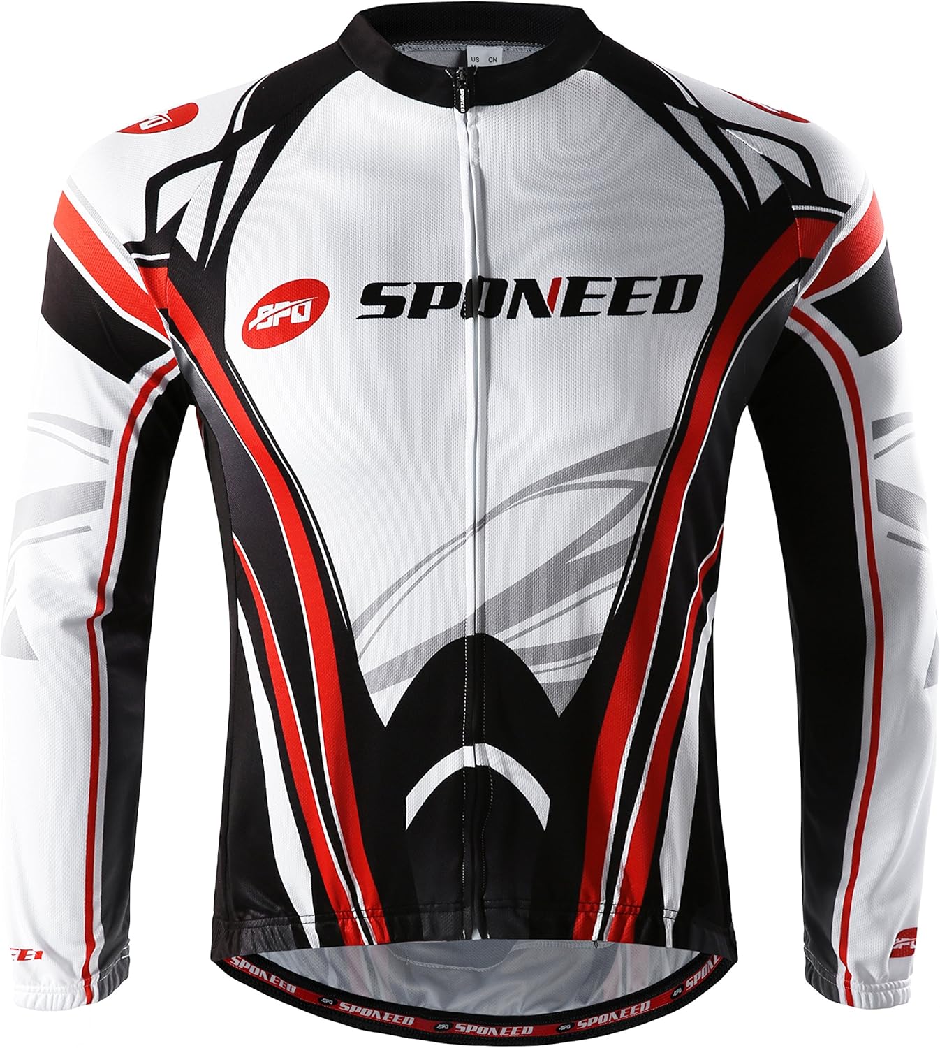 sponeed Cycling Clothes for Men Long Sleeve Mountain Bike Road Bicycle Shirt Jeresys Pants Padded Bike Jakcet Outfit: Clothing