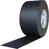 ProTapes Pro Gaff Premium Matte Cloth Gaffer's Tape With Rubber Adhesive, 11 mils Thick, 55 yds Length, 3" Width, Black (Pack of 1)