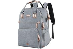 SINVICKO Crochet Bag, Knitting Bag Backpack and Totes Organizer with USB Charging Port, Large Yarn Storage Tote Bag