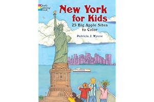 New York for Kids: 25 Big Apple Sites to Color (Dover Coloring Books)