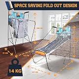 SereneLife Dual Hoop Basketball Arcade Game Indoor LED Scoreboard Foldable Fun view 2