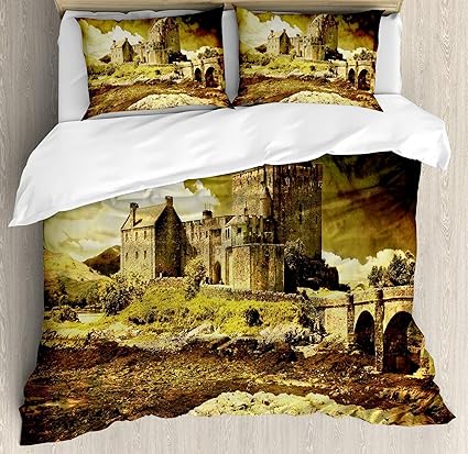 Amazon Com Usophia Medieval 4 Pieces Bed Sheets Set King