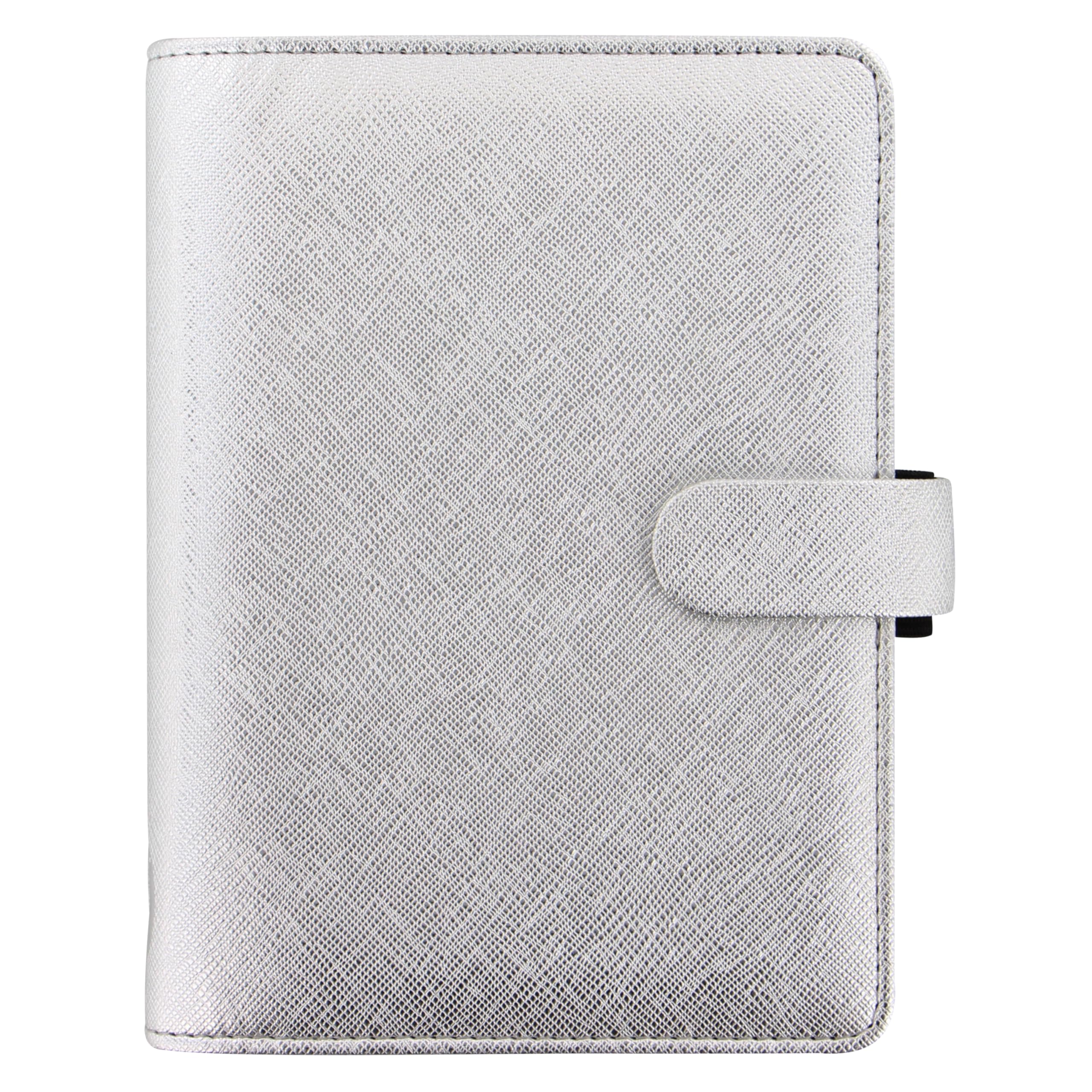 Filofax Personal Saffiano organiser - Metallic Silver