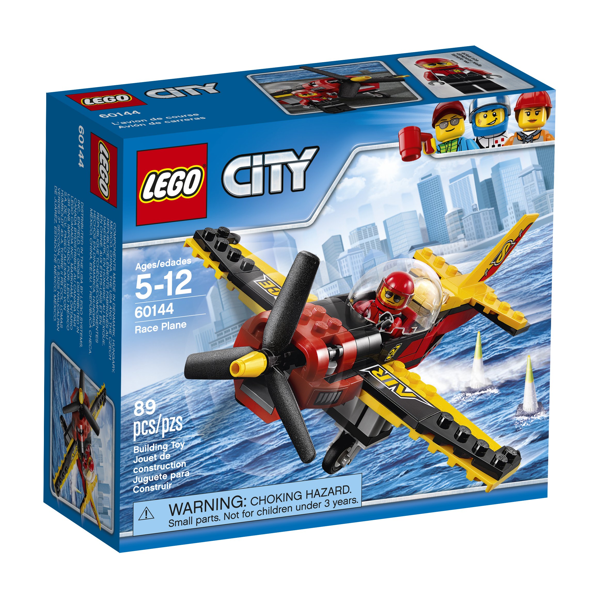 LEGO City Avión de Carreras Grandes Vehículos 60144 Kit de construcción