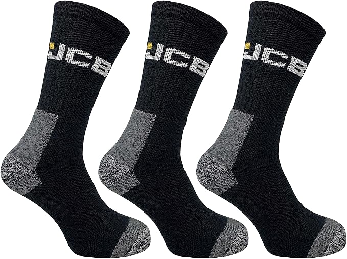 Mens Official JCB Ankle Boot Work Socks 6Pk 611 size Amazon.co.uk